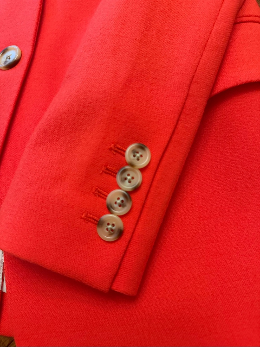 J.Crew Coral Statement Blazer Size 2 | Southern Game Day Chic EUC - Picture 11 of 16